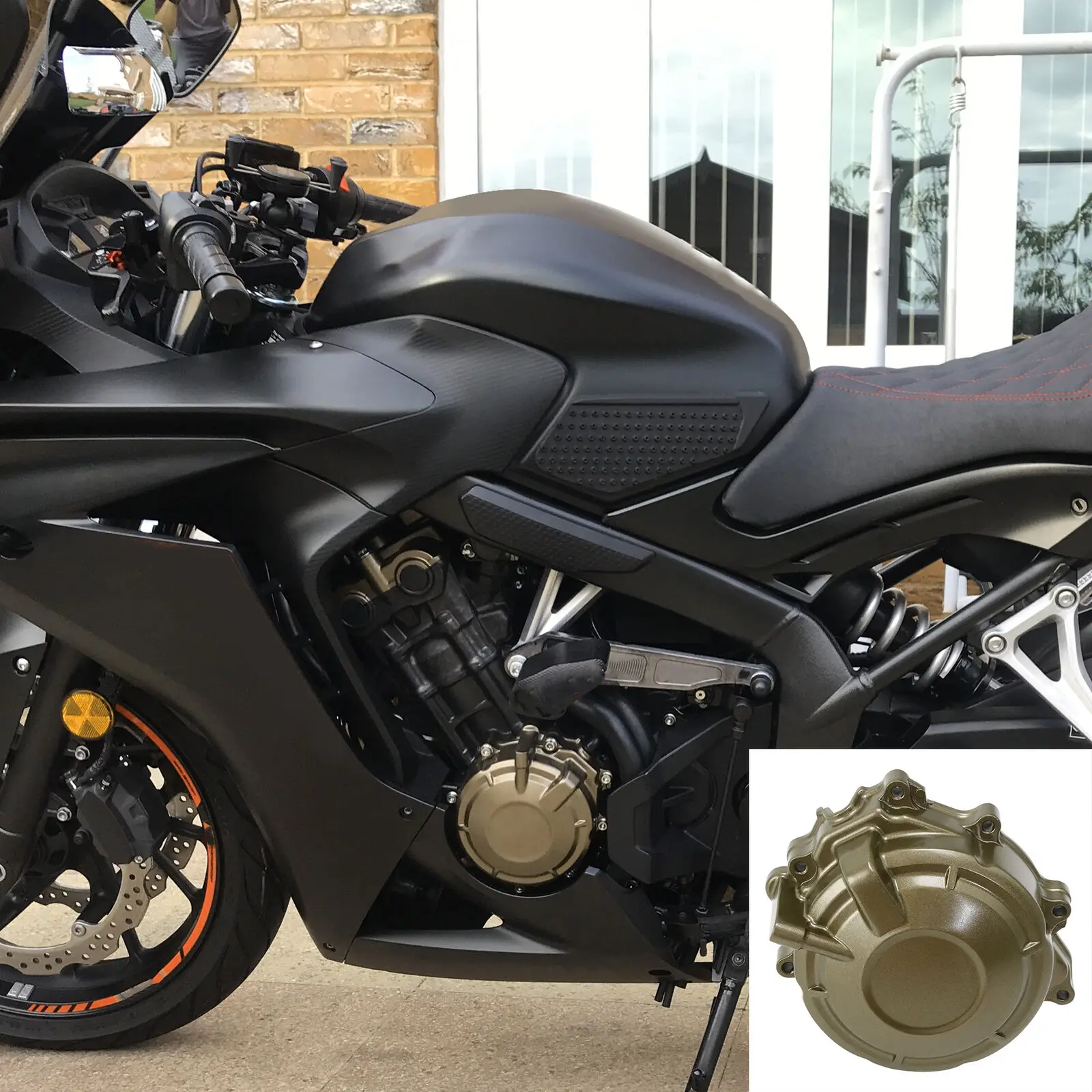 

LQYL крышка двигателя, крышка статора двигателя, корпус коленчатого генератора, оболочка катушки, прокладка для Honda CB650F CBR650F 2018 CB650R 2019 CB600 F R