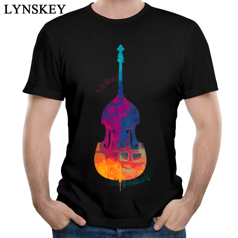 Новая летняя мужская футболка LYNSKEY красочная одежда с принтом двойным басом