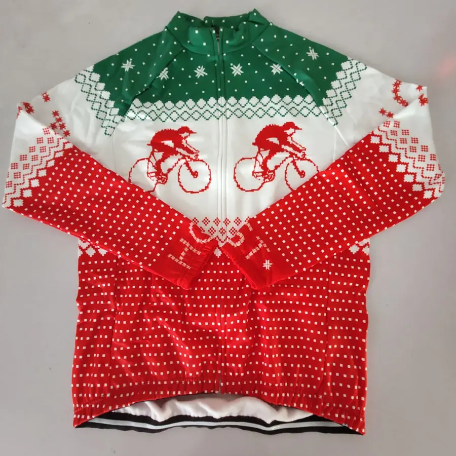 Рождественская тема зимняя одежда с длинными рукавами из флиса мужская красного