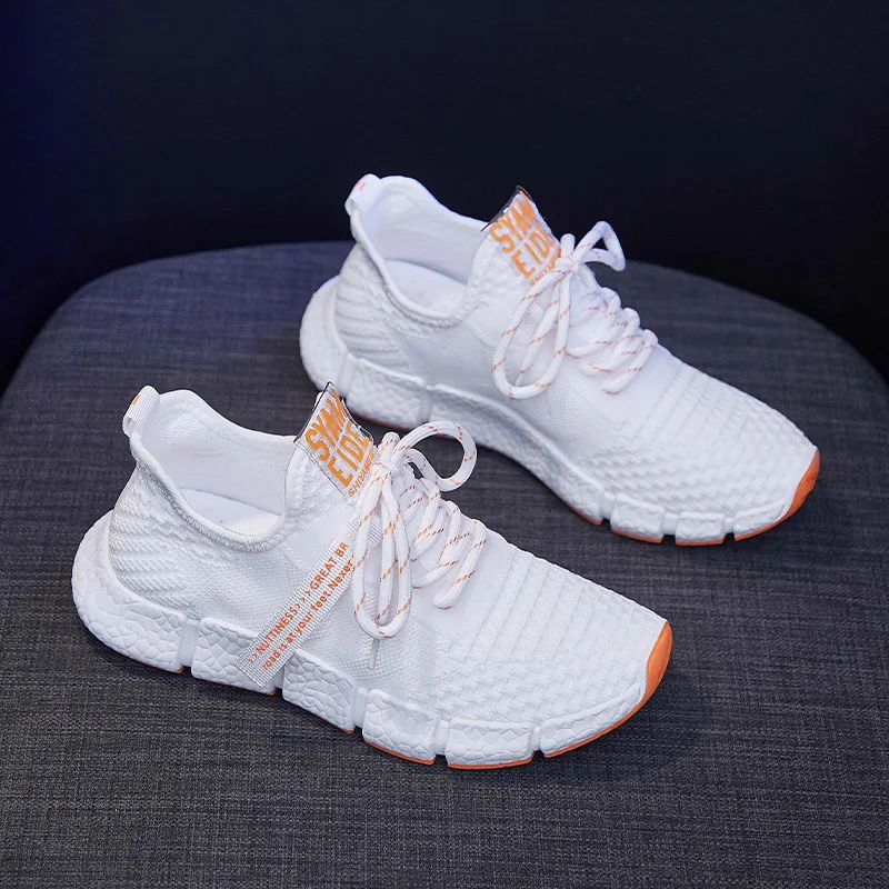 

Дышащие Летающий женская обувь 2021 Осень Новые летние спортивные костюмы; Спортивная обувь; Женская обувь на шнуровке с мягкой подошвой; Обу...