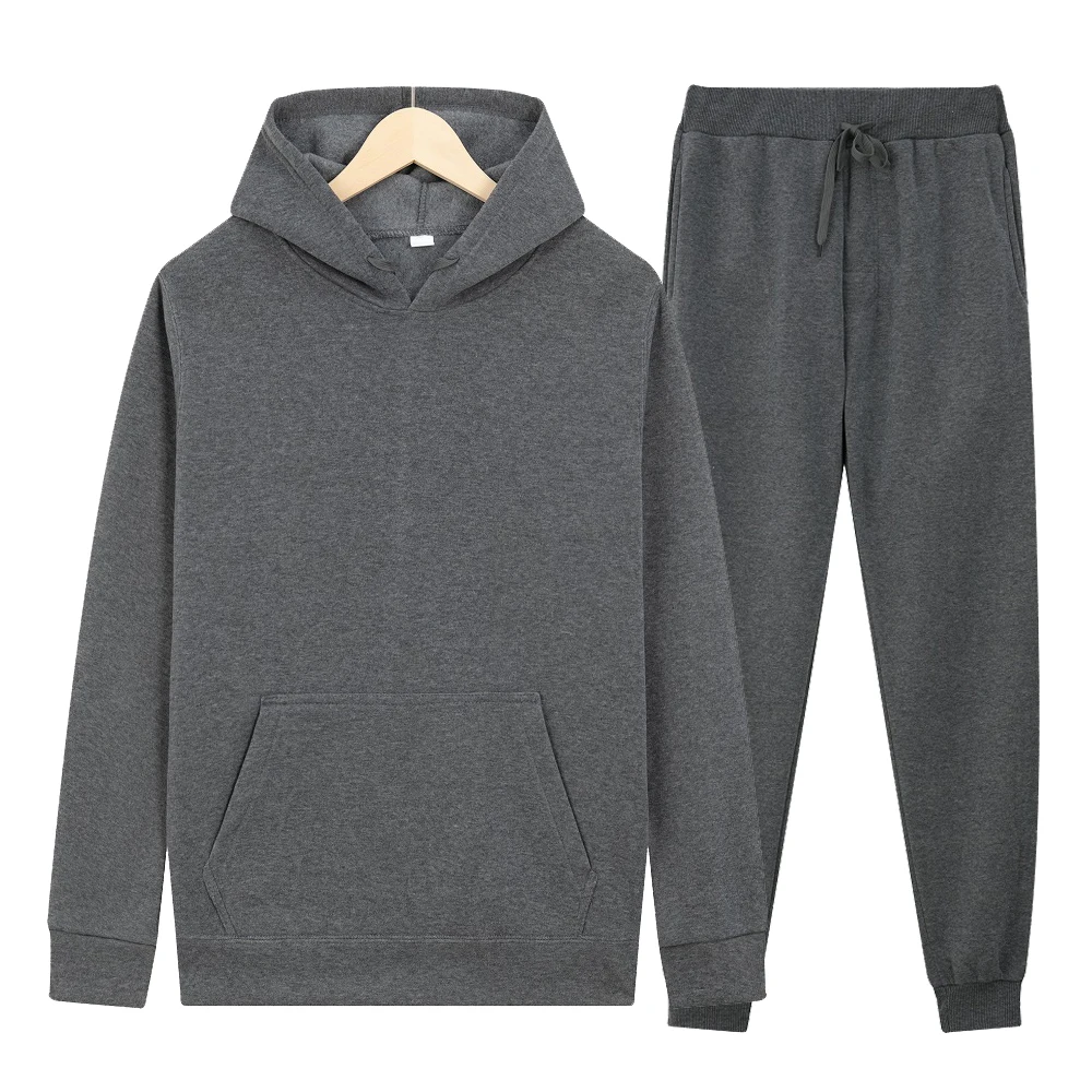 

Men's Sets Hoodies+Pants Autumn Winter Hooded Sweatshirt Sweatpants Fashion Slim Fit Men Set Hoodie Pant Hip Hop Pullover Hoody