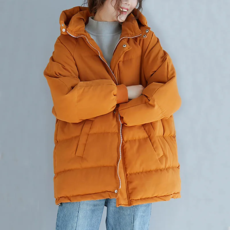 Кораллово-Красный Зимние куртки для женщин 8X 7XL, большие размеры, обхват груди 140 см, пальто для женщин оранжевого цвета - Цвет: Кораллово-Красный