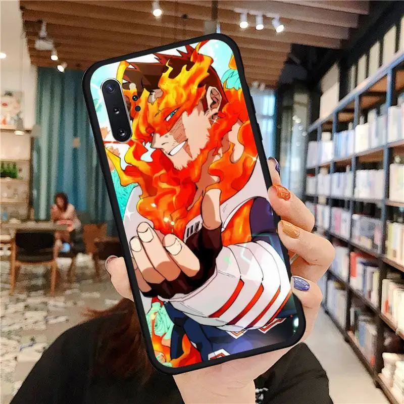 

anime cartoon fire Endeavour Phone Cases For Samsung A50 A51 A71 A20E A20S S10 S20 S21 S30 Plus ultra 5G M11 funda cover