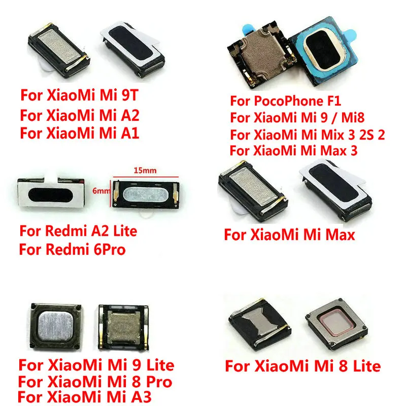 Новые Встроенные наушники вкладыши динамик для Xiaomi Mi PocoPhone F1 9 9T 8 Pro SE Max 2 3 Mix 2S A3 A1 A2