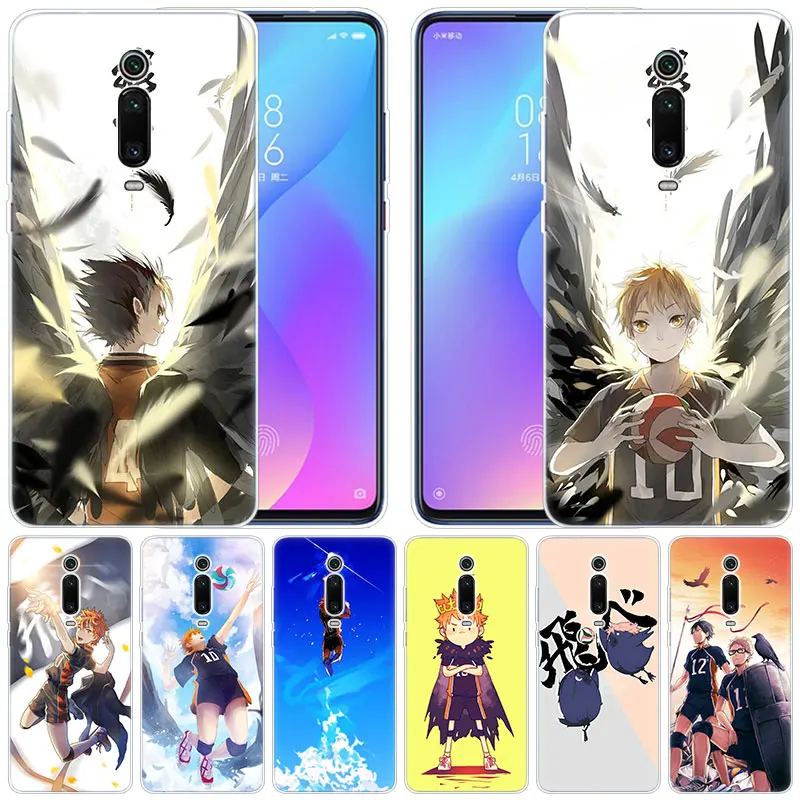 Силиконовый чехол Haikyuu для Xiaomi Pocophone F1, Mi 9T Pro, CC9, CC9E, 9, 9SE, 8, A3, A2 Lite, A1, 5X, 6X, Mix3 Play