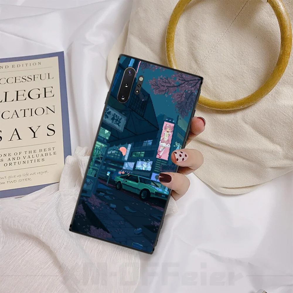 Милый блестящий чехол для телефона Reayou с изображением сцены автомобиля Samsung Note4 5 7