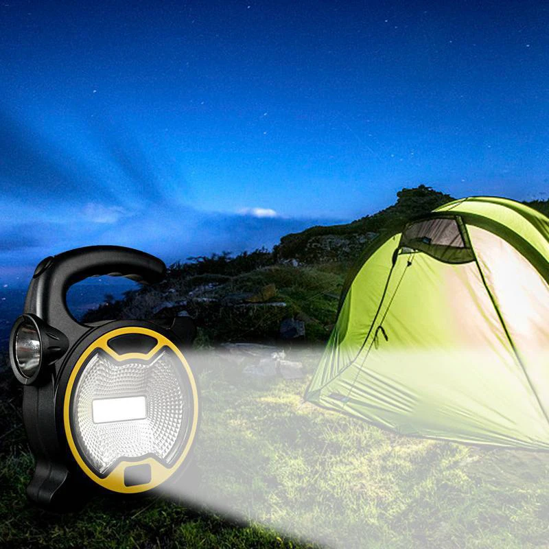 

Square Bright LED Spotlight Work Light Waterproof Emergency Spotlight Rechargeable Floodlight For Outdoor Hiking Camping Light