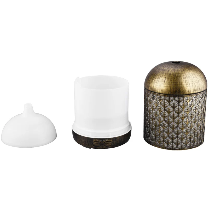 Металл ароматерапия машины 300 мл эфирные масла диффузор увлажнитель воздуха 7