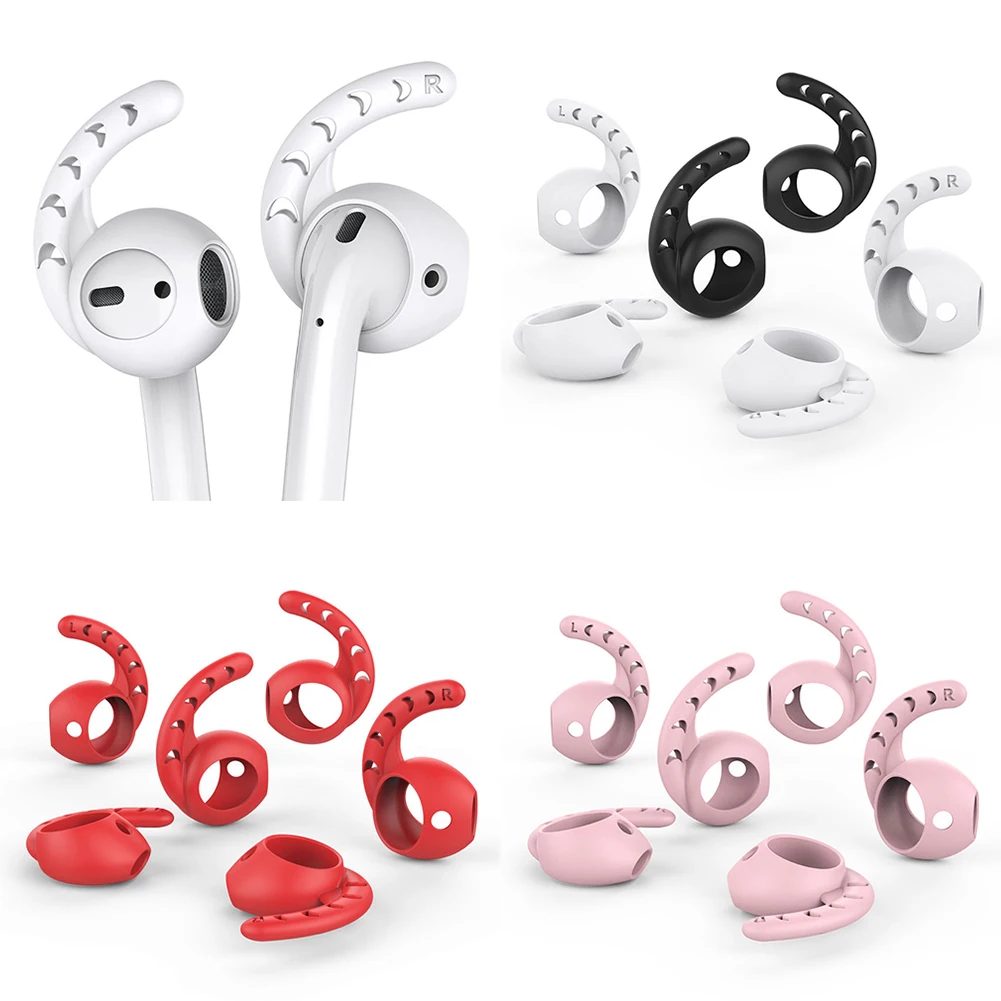 3 пары силиконовых крышек для наушников Apple гарнитура Airpods чехол крючок Airpod