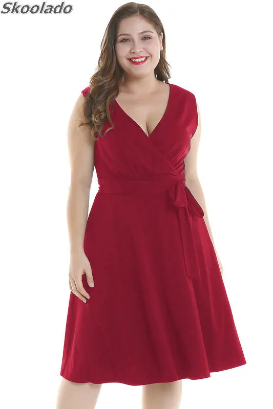 

Summer maxi 4xl plus size women lady dress holiday casual relaxed front dress lotus edge fashionsolid color largest size women