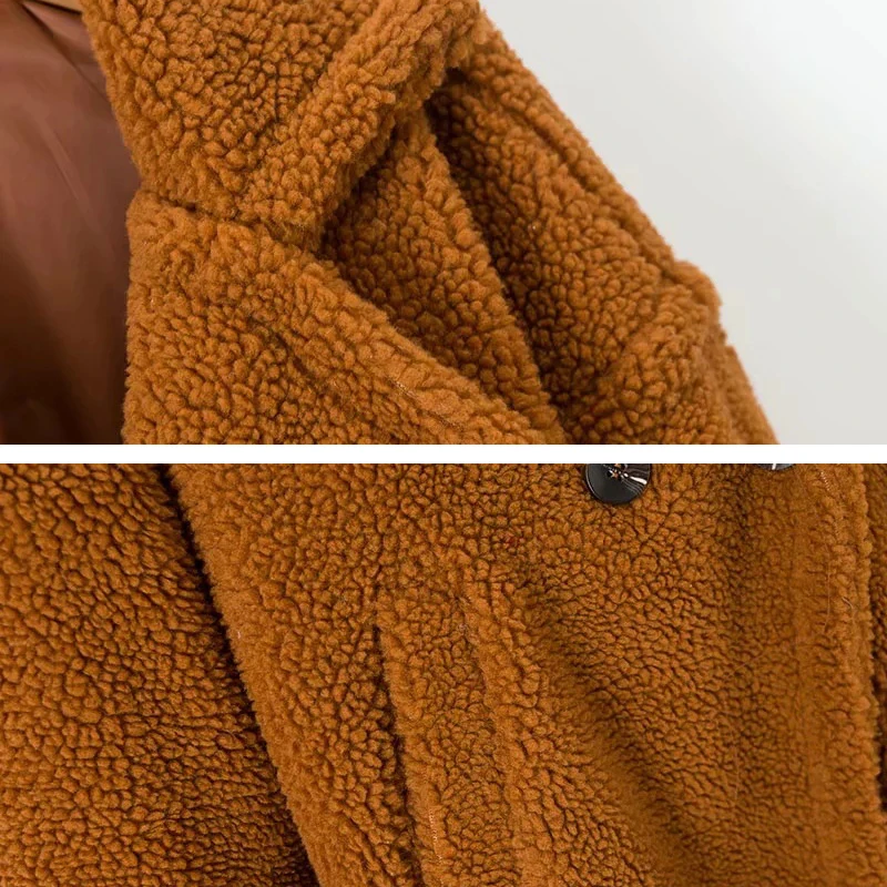 

Winter Women Jackets Female Faux Fur Coat 2020 Teddy Jackets Casual Oversize Long Coats Thick Warm Loose Ladies Outwear Parkas