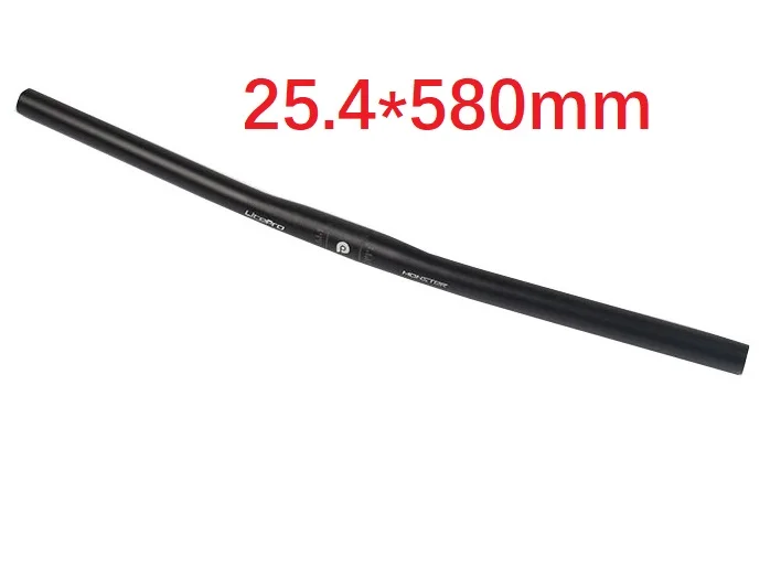 Black 580mm Litepro monster велосипедный Руль 25,4 мм 540 мм 580 мм прямой/горизонтальный руль из алюминиевого сплава Сверхлегкий черный серебристый - Цвет: Black 580mm