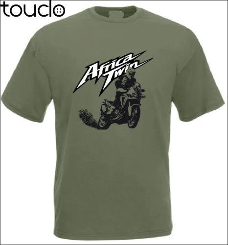 Новый Повседневное крутая футболка Африка Twin мотоциклы для ралли вентиляторы
