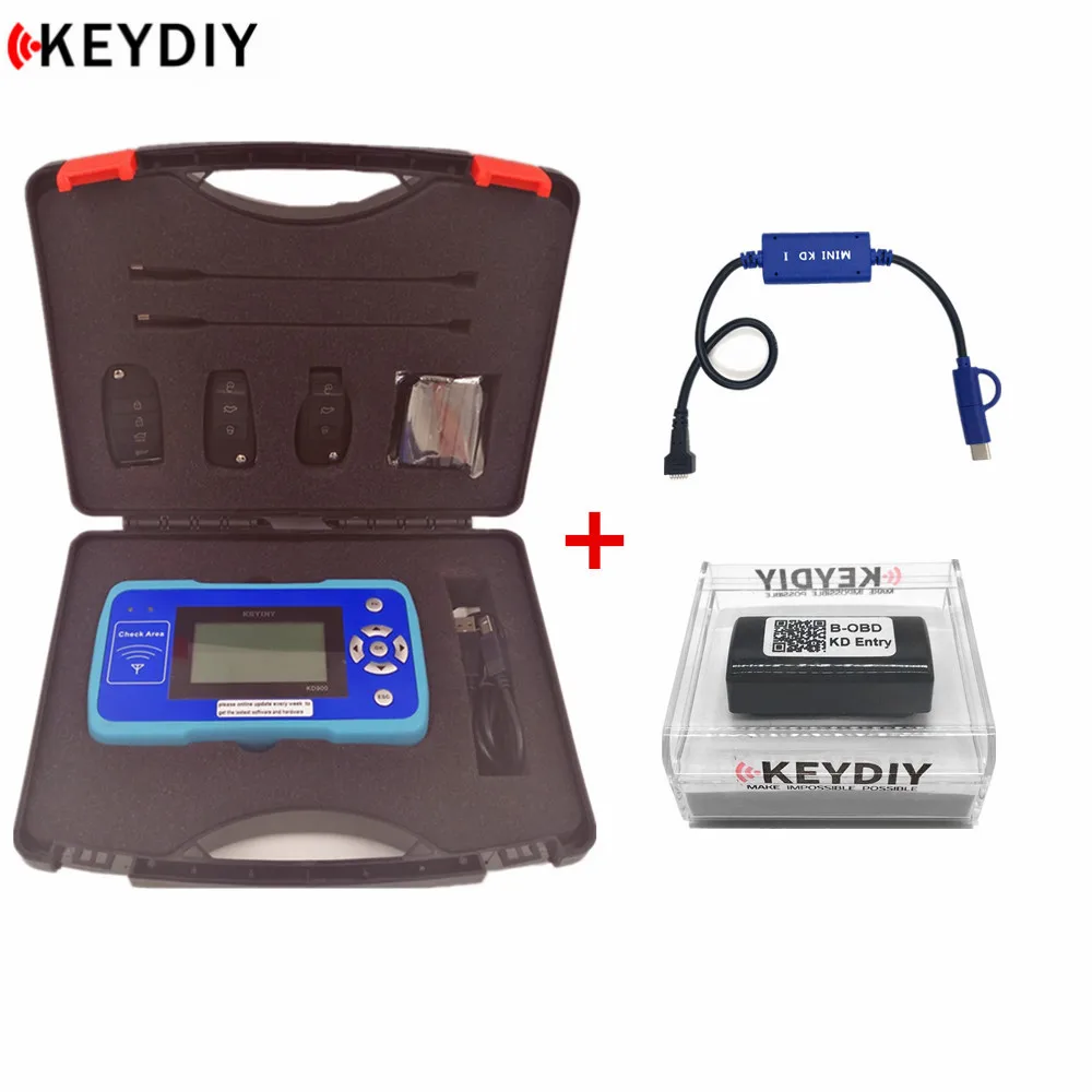 with OBD KDMINI KEYDIY новейший KD900 автоматический ключ программист дистанционный производитель неограниченный жетон с KD мини генератор OBD запись для смартфонов - Цвет: with OBD KDMINI