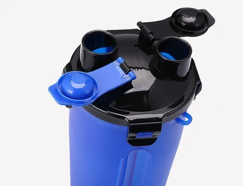 Benepaw портативная многофункциональная бутылка для воды для собак 2 в 1 со складной чашей 7 цветов для питья домашних животных