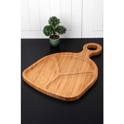 

Queen's Kitchen Bamboo Lux with Handle 3 Compartments Service