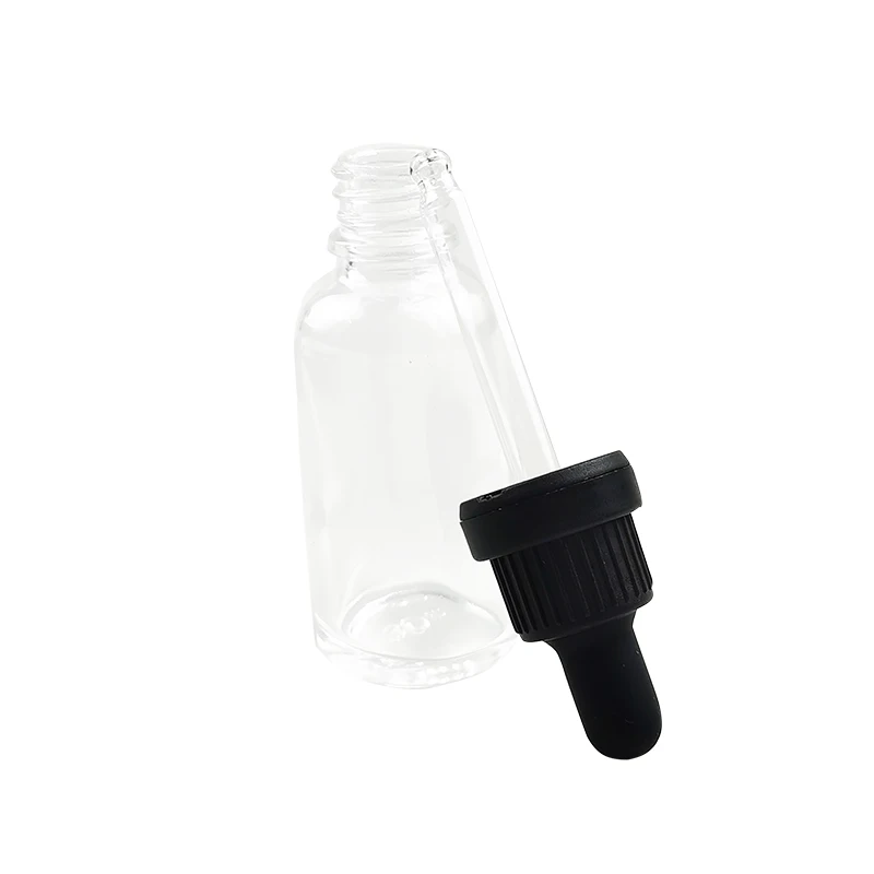 Стеклянные бутылочки-капельницы Transprent для ароматерапии с эфирным маслом