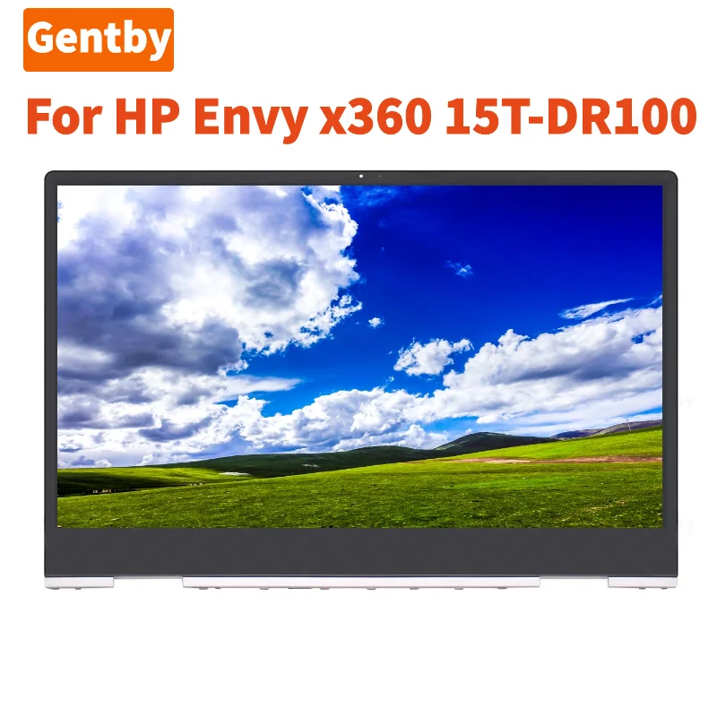 

15.6 inch Envy x360 15T-DR100 Touch Screen For HP Envy x360 15t dr100 FHD Series Touch LCD Screen Assembly + Bezel Replacement
