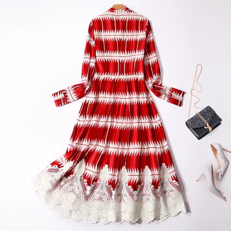 Модное шифоновое платье для женщин сезон весна лето Платье с принтом и длинными