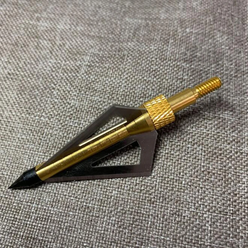 12 шт. 6 цветов лезвие для стрельбы из лука 100 зерен стальной наконечник стрелы