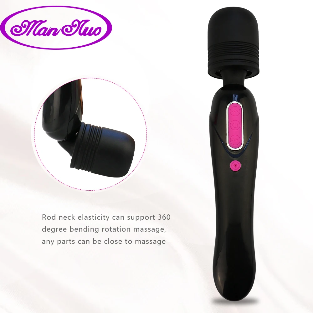 Мощный AV Stick волшебная палочка Вибратор массажер USB Перезаряжаемый клиторальный