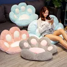 Мягкая Милая подушка в виде кошачьей лапы, подушка на сиденье в виде животного, мягкая плюшевая набивная подушка для дома и пола, декоративная подушка для детей, подарок для взрослых