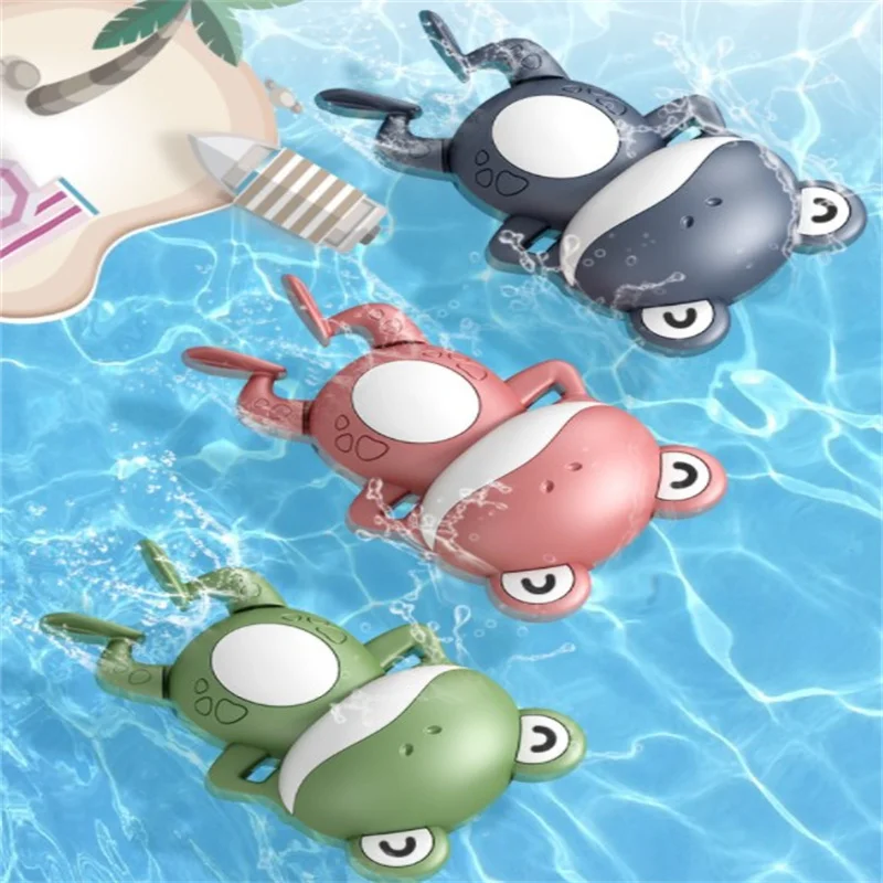 

Baby Bath Toys for Kids Water Game Wind-up Clockwork Animals Frog Water Toys