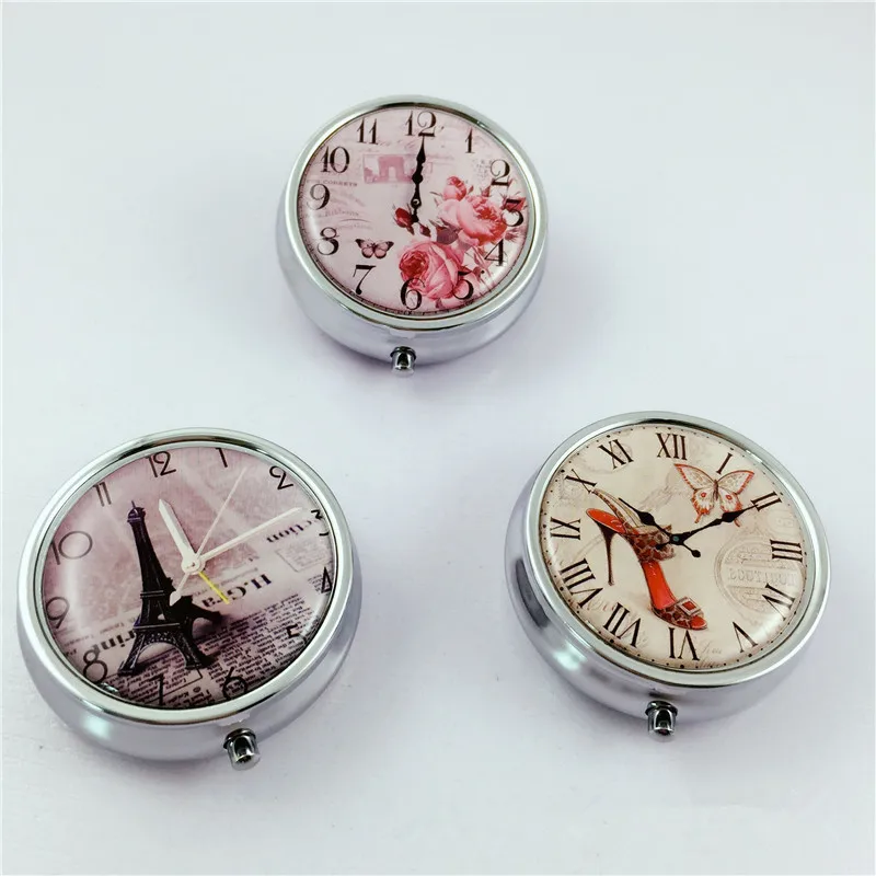 1 шт. Портативный складной контейнер для таблеток металлический чехол резак