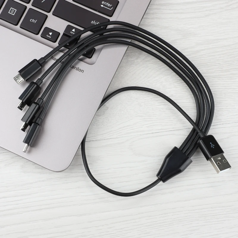 50 см 4 в 1 Micro USB зарядное устройство Кабель питания 4 Micro USB устройства сразу