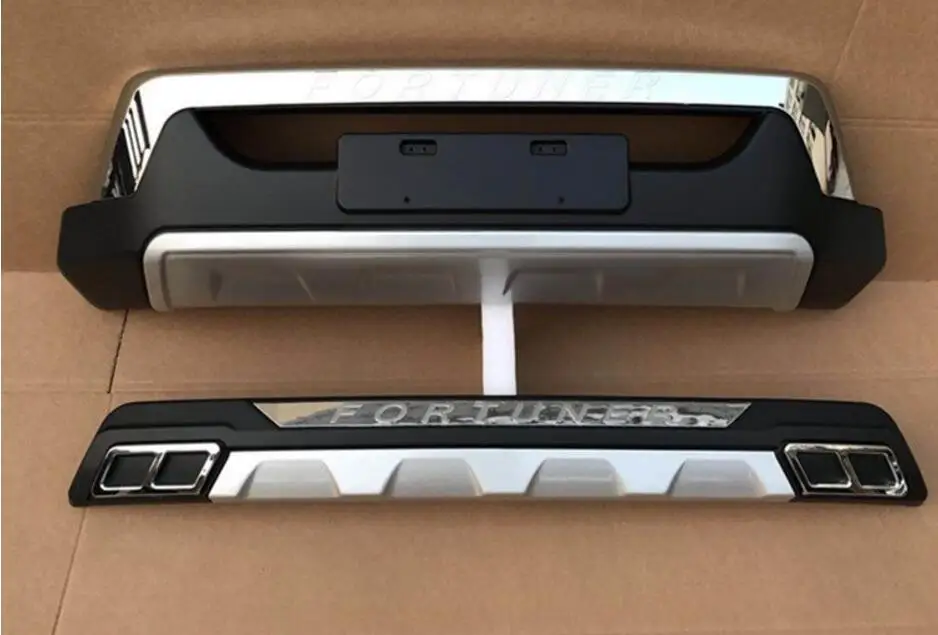 Защита переднего и заднего бампера из АБС пластика противоскользящая пластина