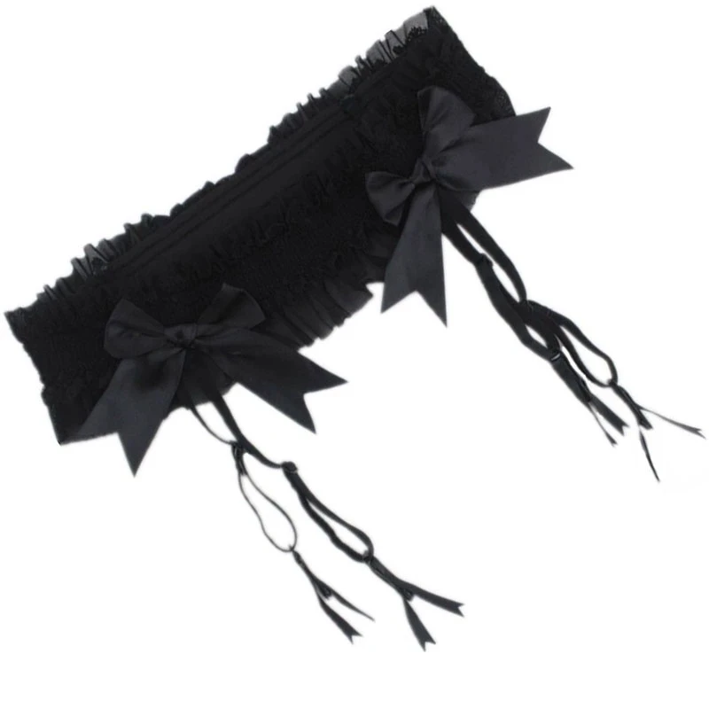 Размера плюс XL подвязки пикантные черные сапоги Ремни большой без рукавов для