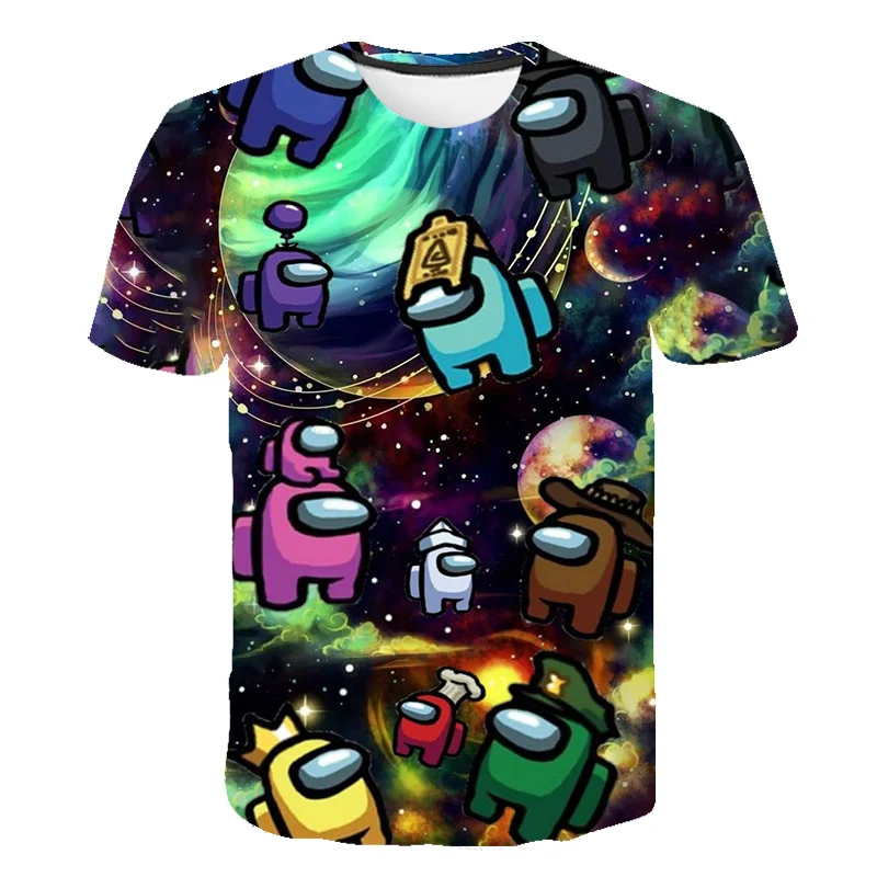 

XINYOU Among Us Summer 2021 Fashion T-shirt Designer Teen Dresses Short Baby Boy Girls Kids Cloth Sweatshirt Men's Hoodies Anime