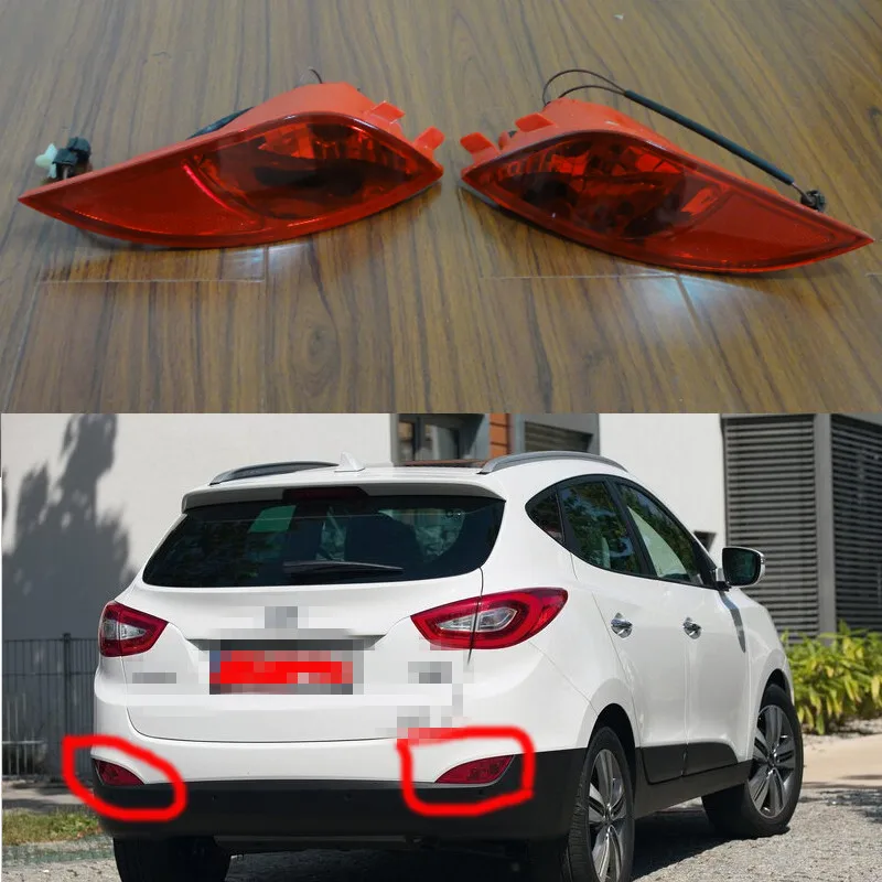 2 шт./пара правый и левый задний бампер противотуманные фары лампы для Hyundai IX 35|fog