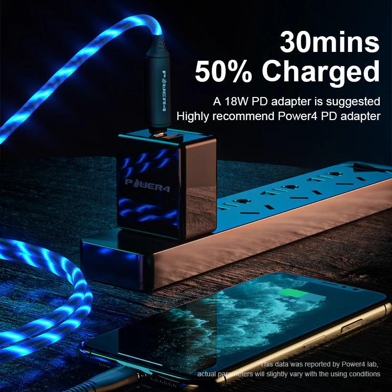 Зарядный кабель Power4 MFi с разъемом Type C на Lightning 18 Вт 1 5 м|Кабели для мобильных