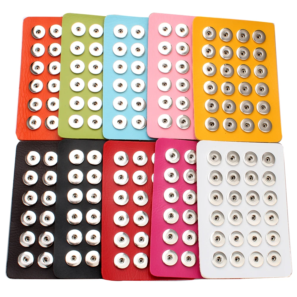 Горячая Распродажа кнопки ювелирные черные из натуральной кожи 18 мм и 12