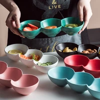 creative dim sum cooking ceramic bowl nordic style hotel western dessert fruit plate