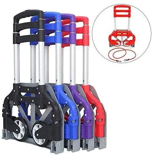 Переносная ручная тележка Алюминиевая Складная и для дома автомобиля офиса