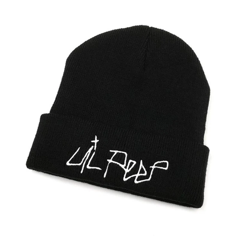 Lil Peep Beanie с вышивкой xxxtentacion Love lil. peep Мужская и женская вязаная шапка вязанные