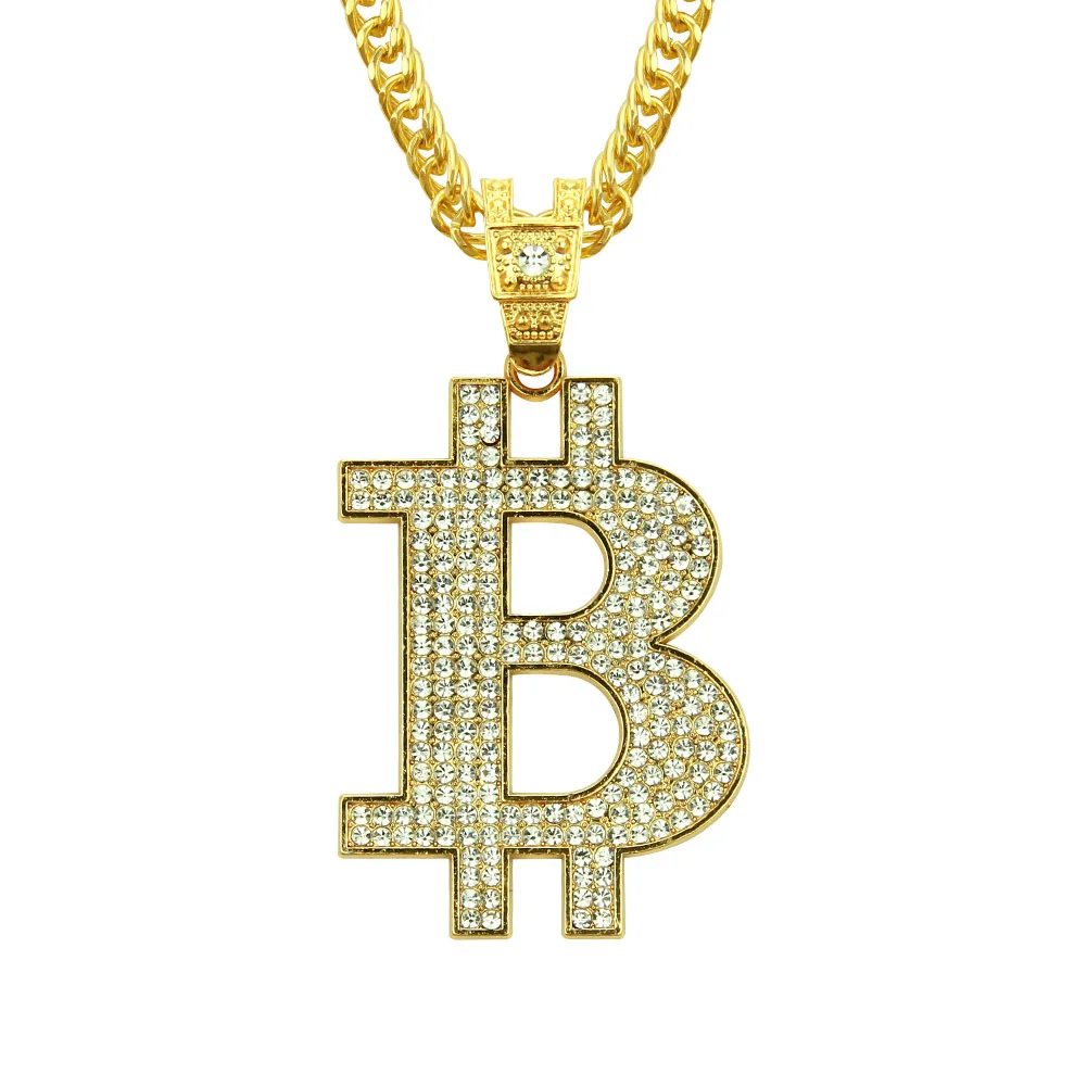 

European And American Pop Hip-hop Rock Dance Personality Domineering Hot Selling Letter B Pendant Necklace Male