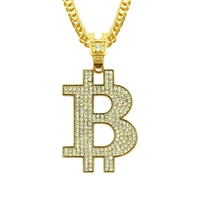 european and american pop hip hop rock dance personality domineering hot selling letter b pendant necklace male