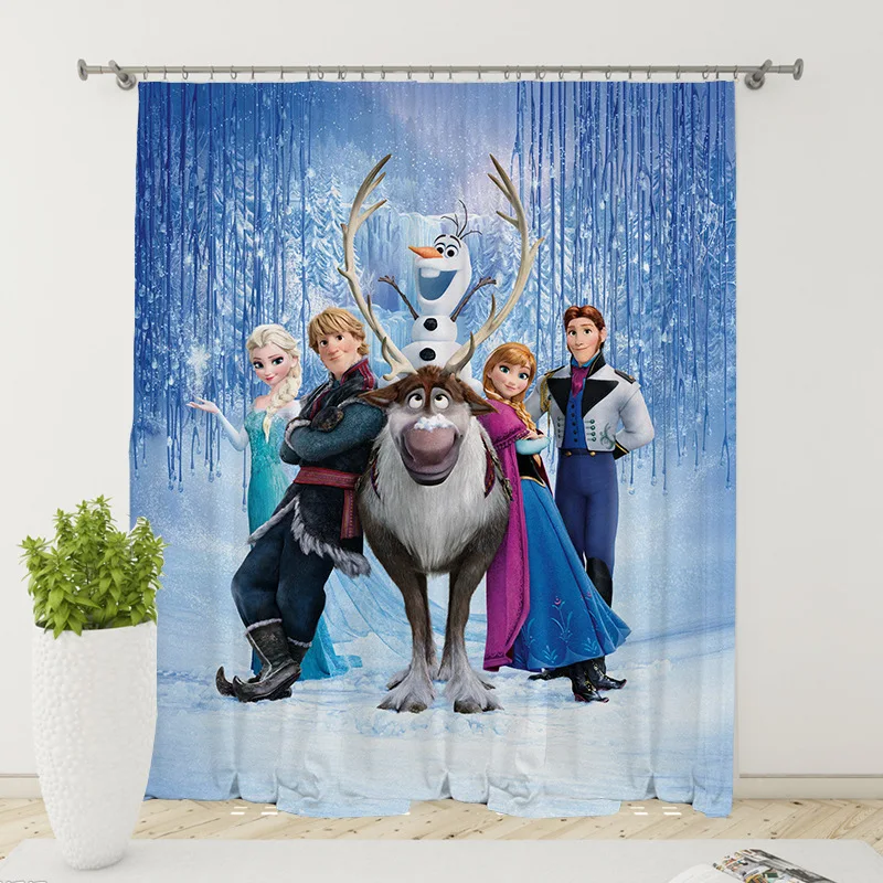 Новые занавески Disney с начесом и цифровым принтом Холодное сердце 2 принцесса