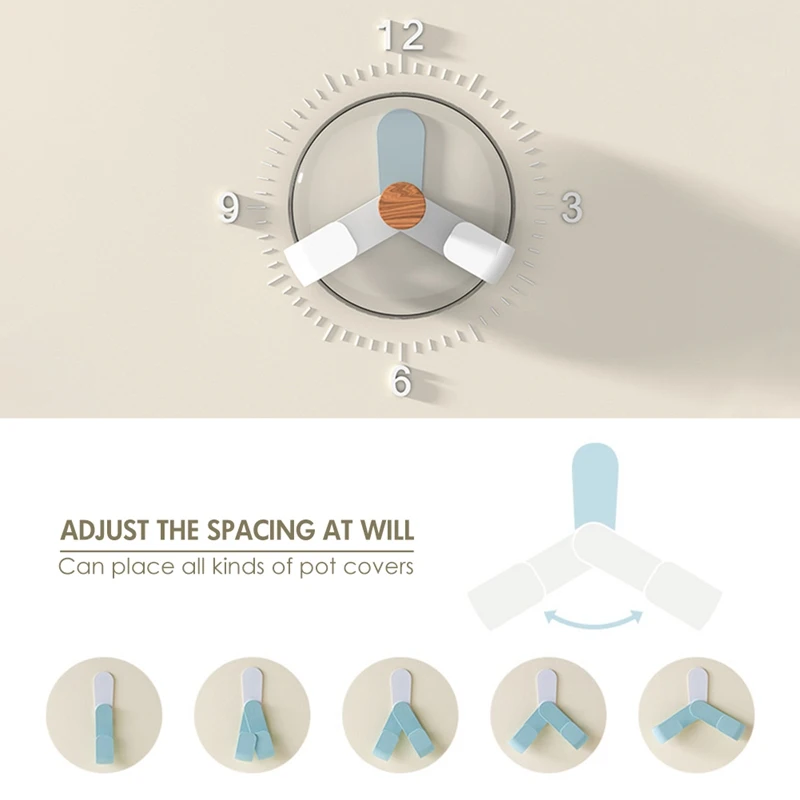 Поворотный кухонный стеллаж для хранения крышек кастрюль настенный вешалка