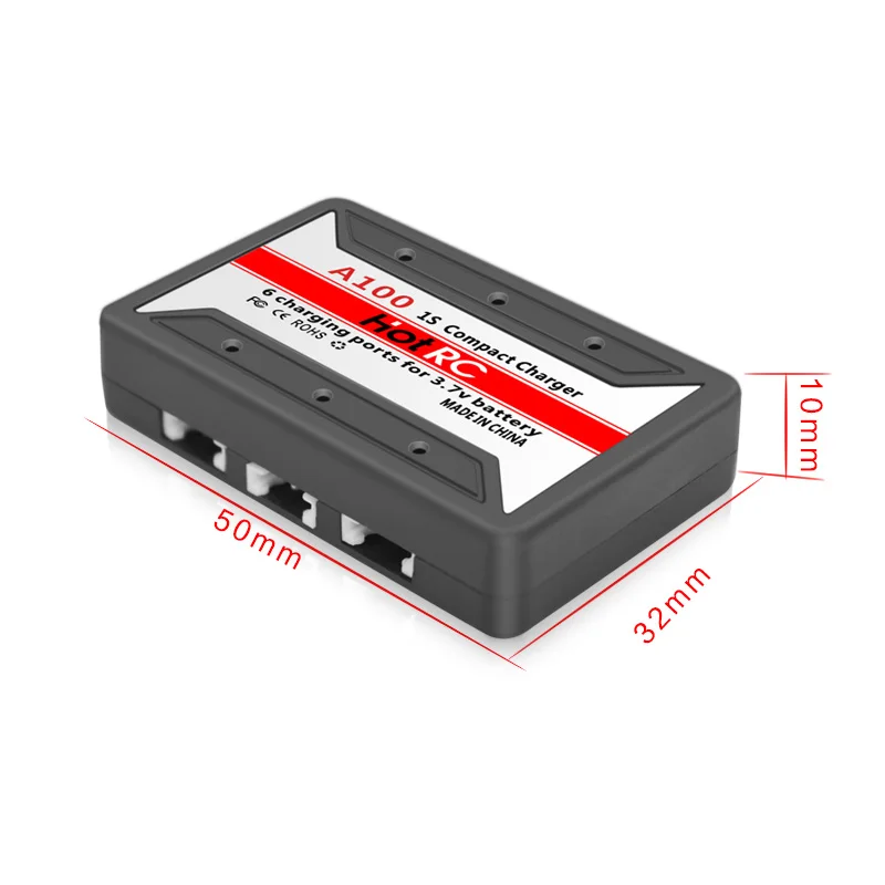 Зарядное устройство HotRc A100 6 в 1 3 7 В USB интерфейс портов для Hubsan X4 Q4 H107L H107C WLtoys JJCR