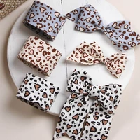 10yards leopard printed ribbon for hair bows cotton polyester material tape wholesale craft supplies 25mm 38mm scrapbooking home