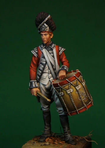 Масштаб 1/24 Неокрашенная резиновая фигурка барабанщика английский язык|Наборы