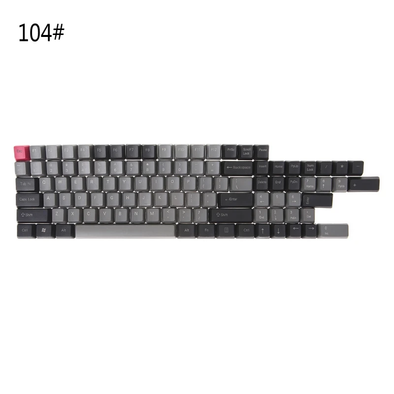 Черные Серые смешанные толстые PBT 104/87/61 колпачки для ключей OEM профильные