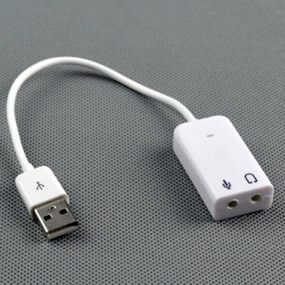 USB 2 0 до 3 5 мм Virtual 7 1 CH наушники 3D внешняя звуковая карта аудио адаптер | Мобильные