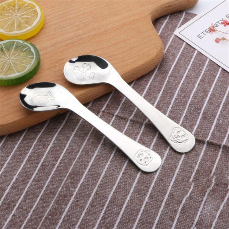 Высококачественная детская посуда десертная ложка для детей кормления вилка