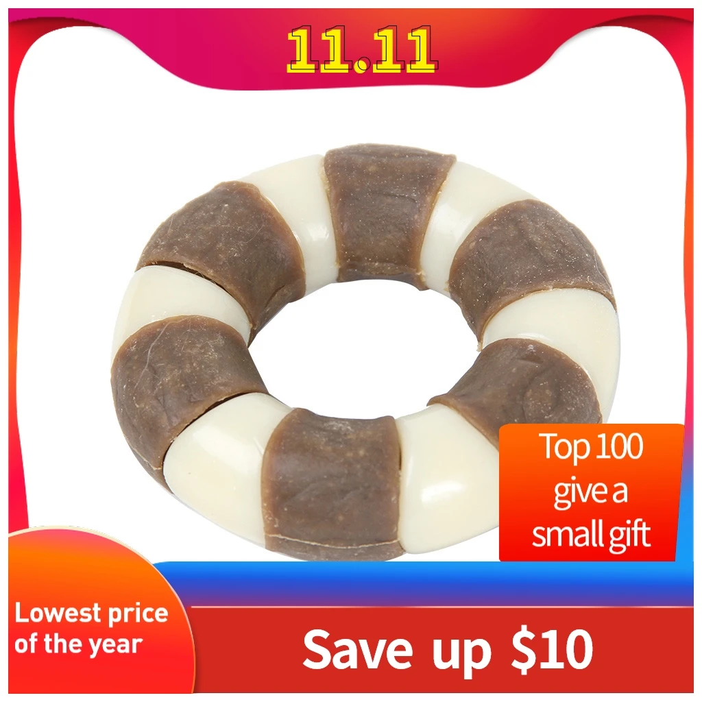 Кольцо устойчивая к укусам игрушка для собак жевания пищи зуб укуса специальный