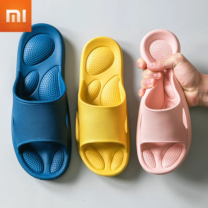 Сланцы Xiaomi женские/мужские домашние массажные шлепанцы мягкая подошва